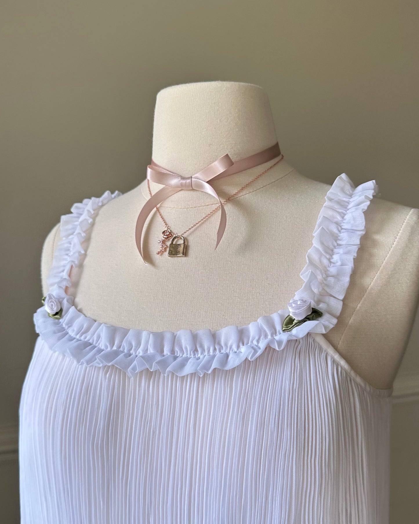 Victoria’s Secret 2006 babydoll sheer white slip dress