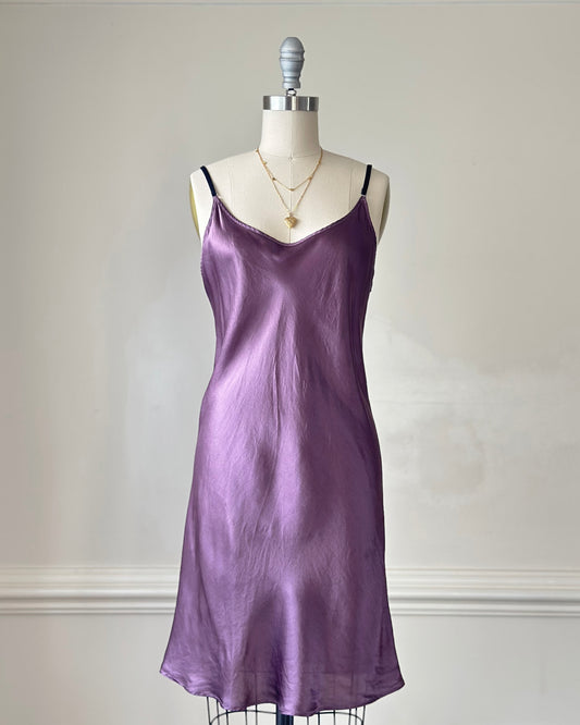 Vintage Victoria’s Secret 100% silk plum slip dress