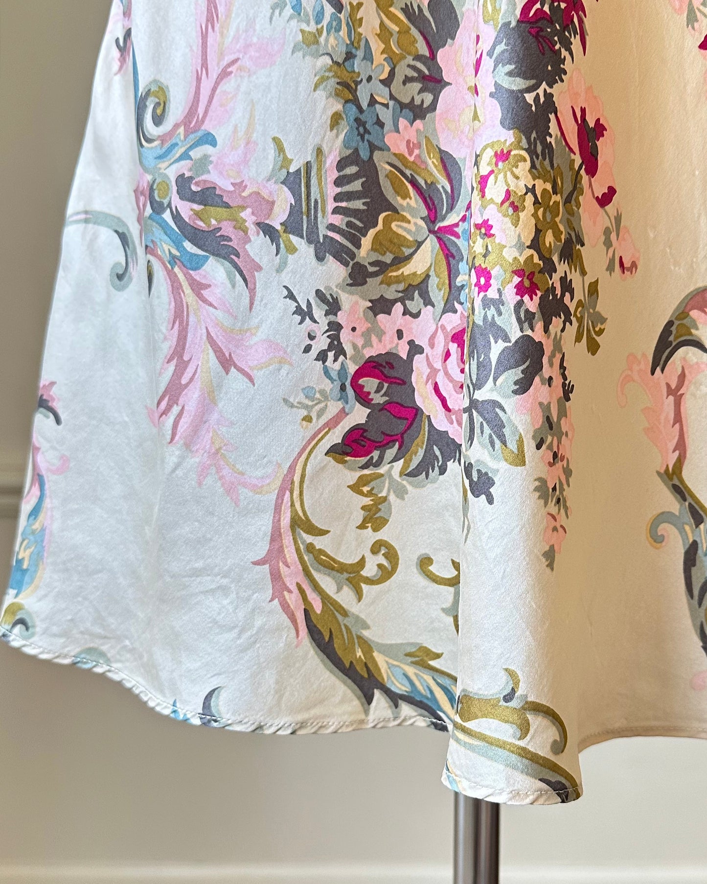 Victoria’s Secret Vintage Floral Slip Dress featuring Vibrant Flower Bouquet Print