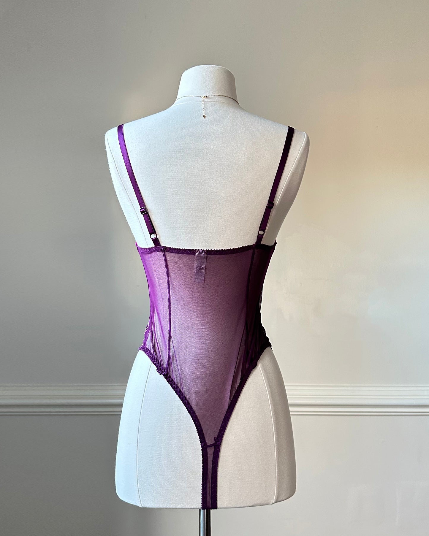 Alluring Victoria Secret’s Purple Bodysuit