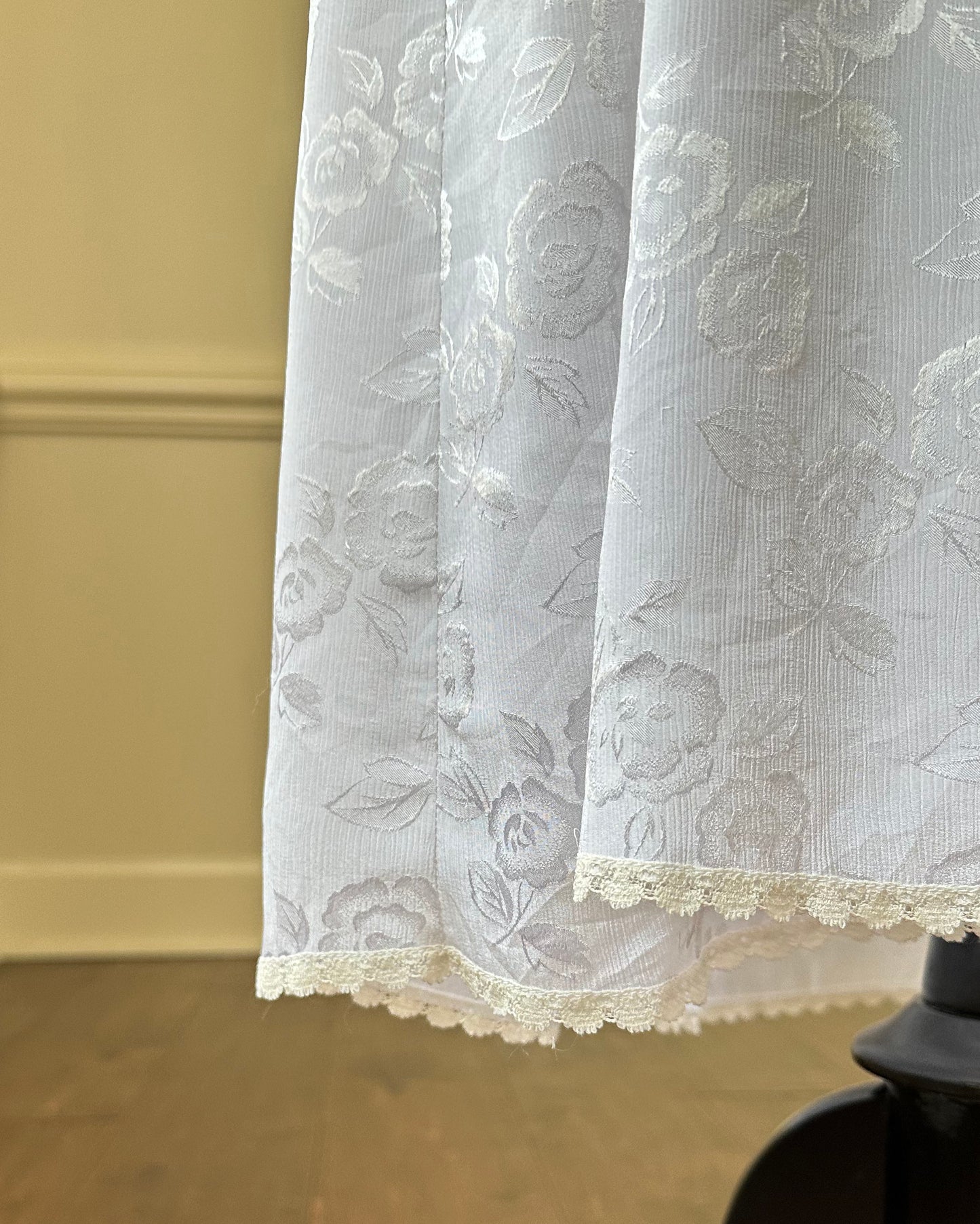 Vintage Christian Dior’s Ethereal Maxi Dress featuring Semi Sheer Pleated Skirt