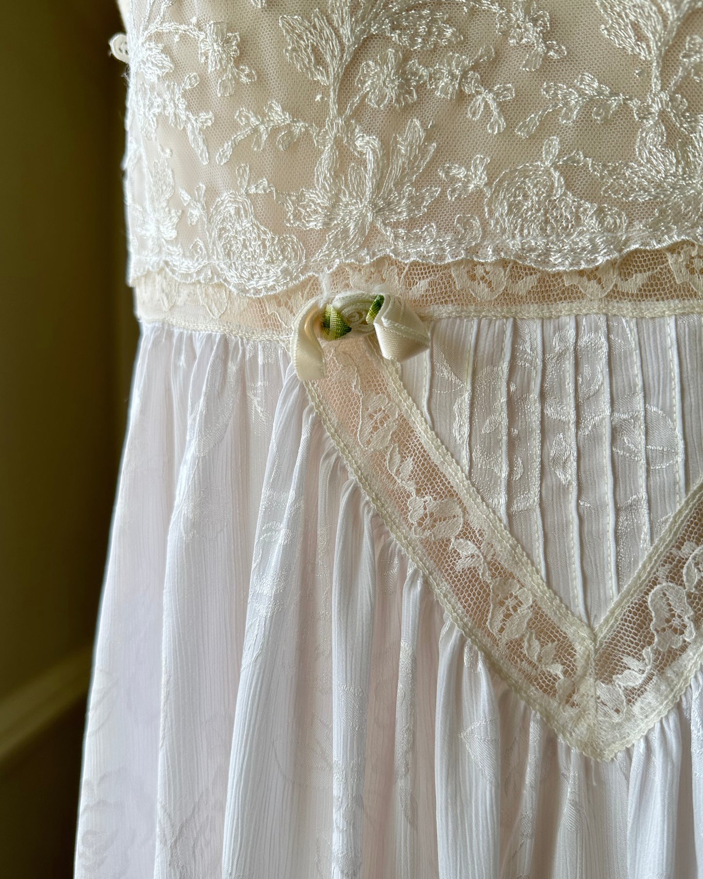 Vintage Christian Dior’s Ethereal Maxi Dress featuring Semi Sheer Pleated Skirt