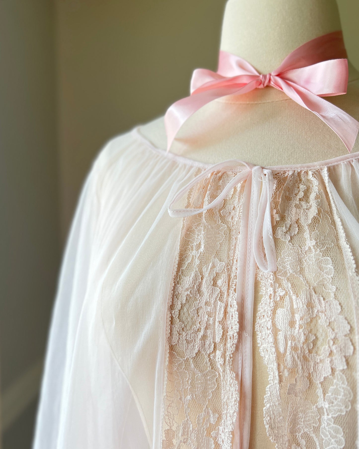 Victorian inspired sheer chiffon robes featuring oversized floral embroidery details