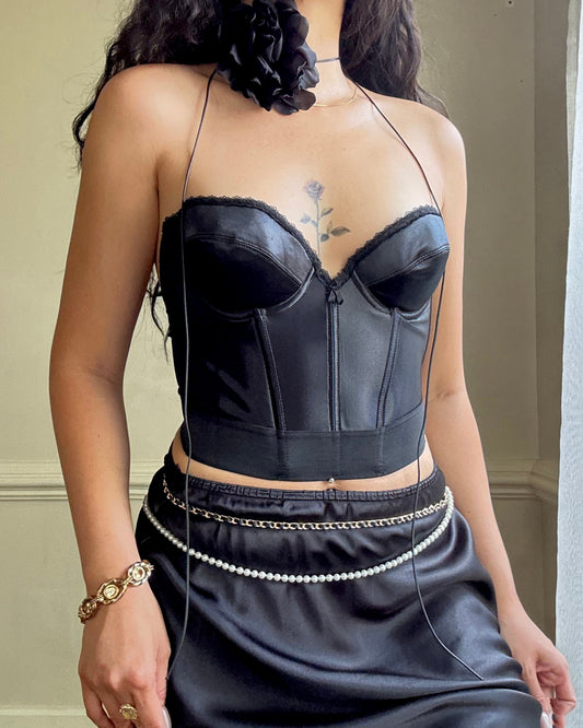 RARE Victoria’s Secret Strapless Bustier Corset with Defined Frame Bone