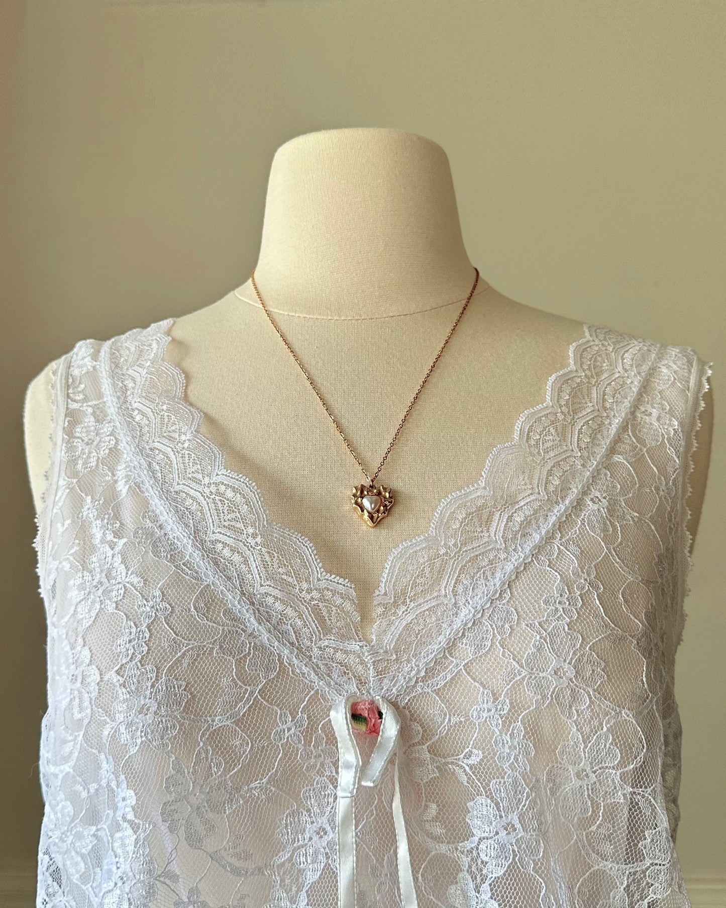 Sheer White Bodysuit featuring Delicate Sheer Lace Bodice with Flared Skirt