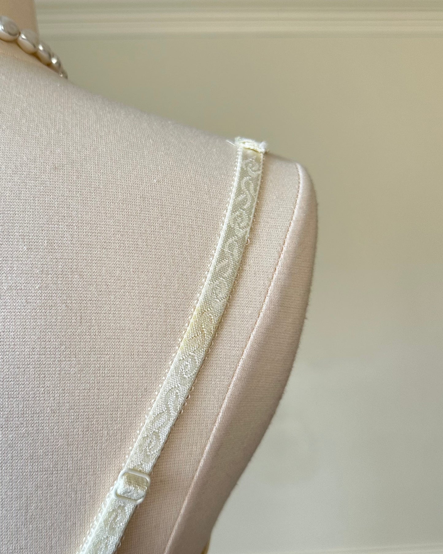 Vintage 90's Bustier Slip Dress featuring Golf Flowers Embroidery