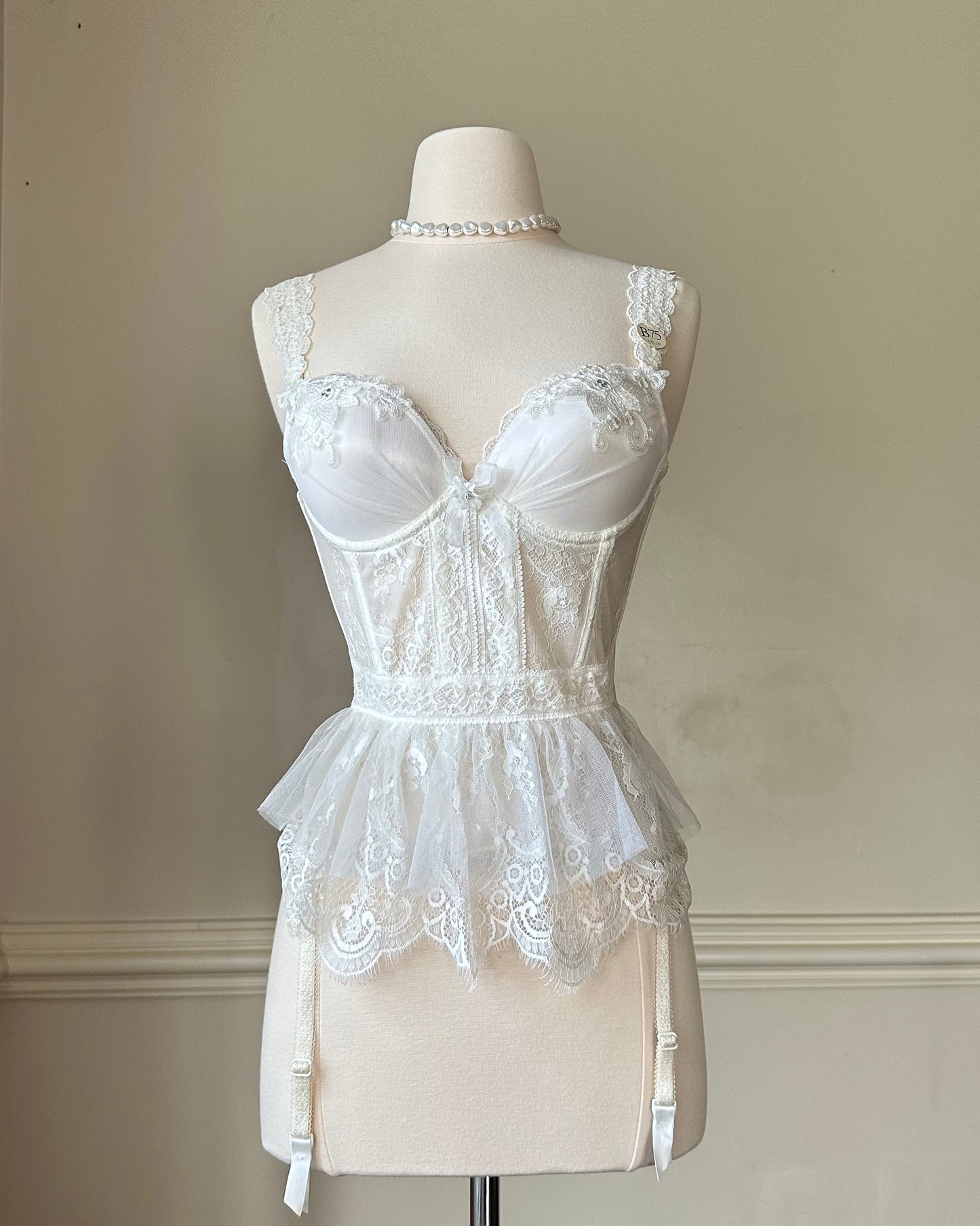 Soft Fairy Bustier Corset featuring Delicate Lace Bodice