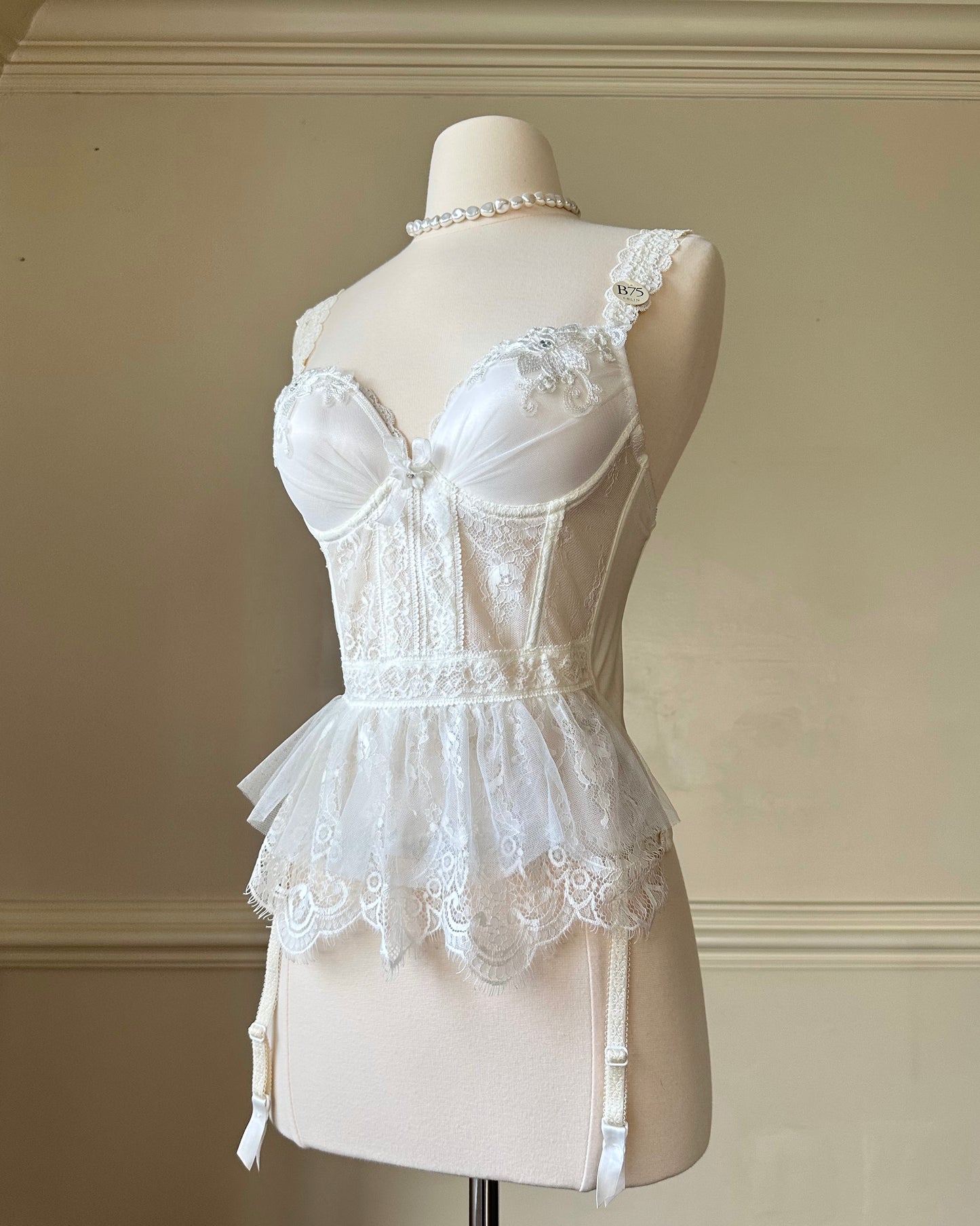 Soft Fairy Bustier Corset featuring Delicate Lace Bodice