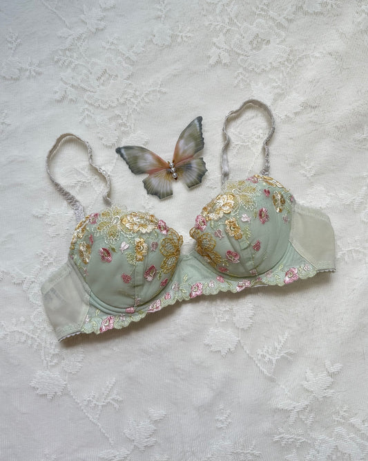 Enchanted Mint Green Bustier Bra