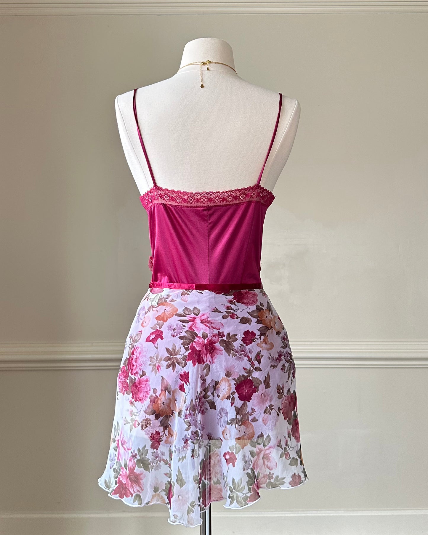 Sheer Floral Cover Up Skirt featuring Watercolor Flower Prints