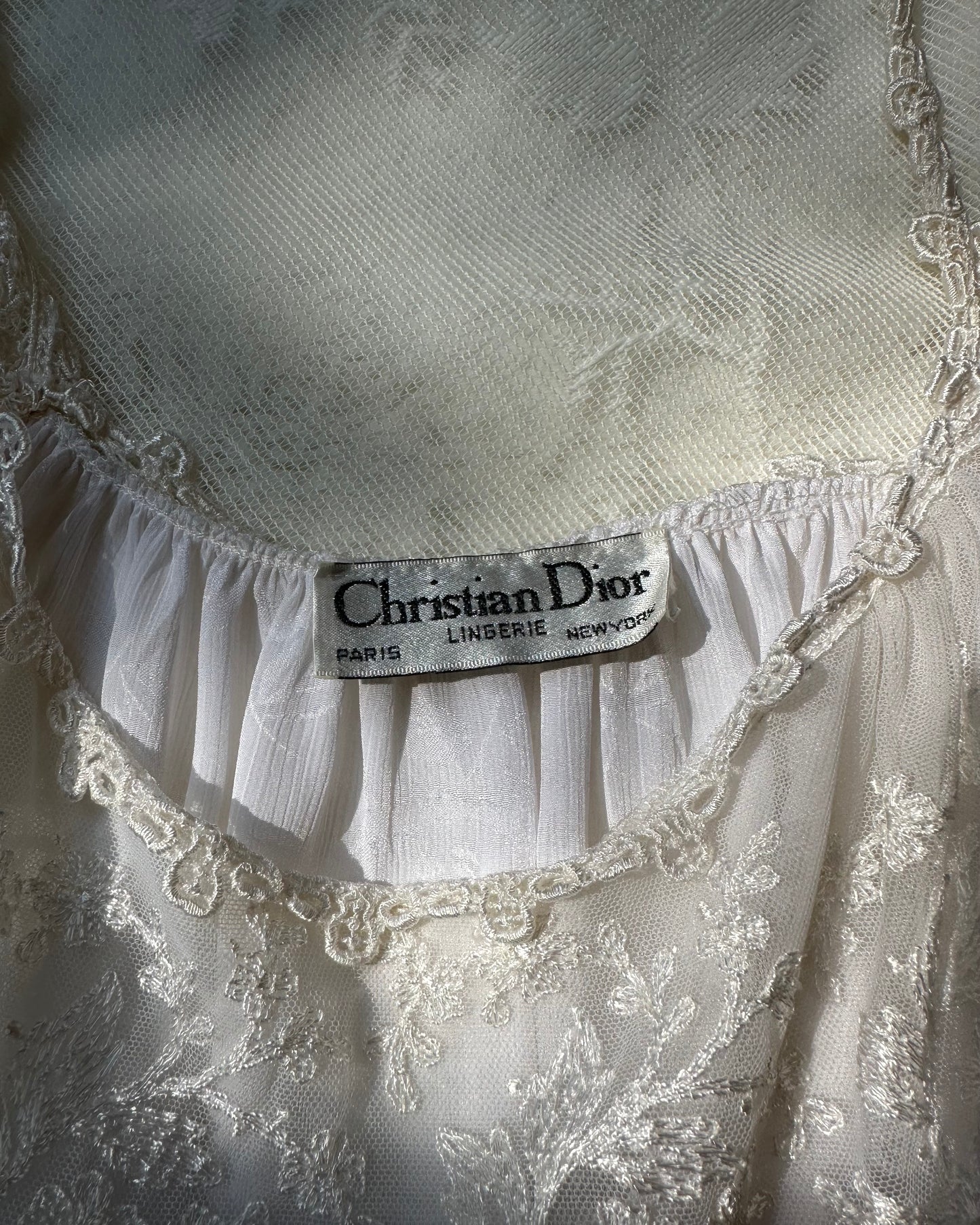 Vintage Christian Dior’s Ethereal Maxi Dress featuring Semi Sheer Pleated Skirt