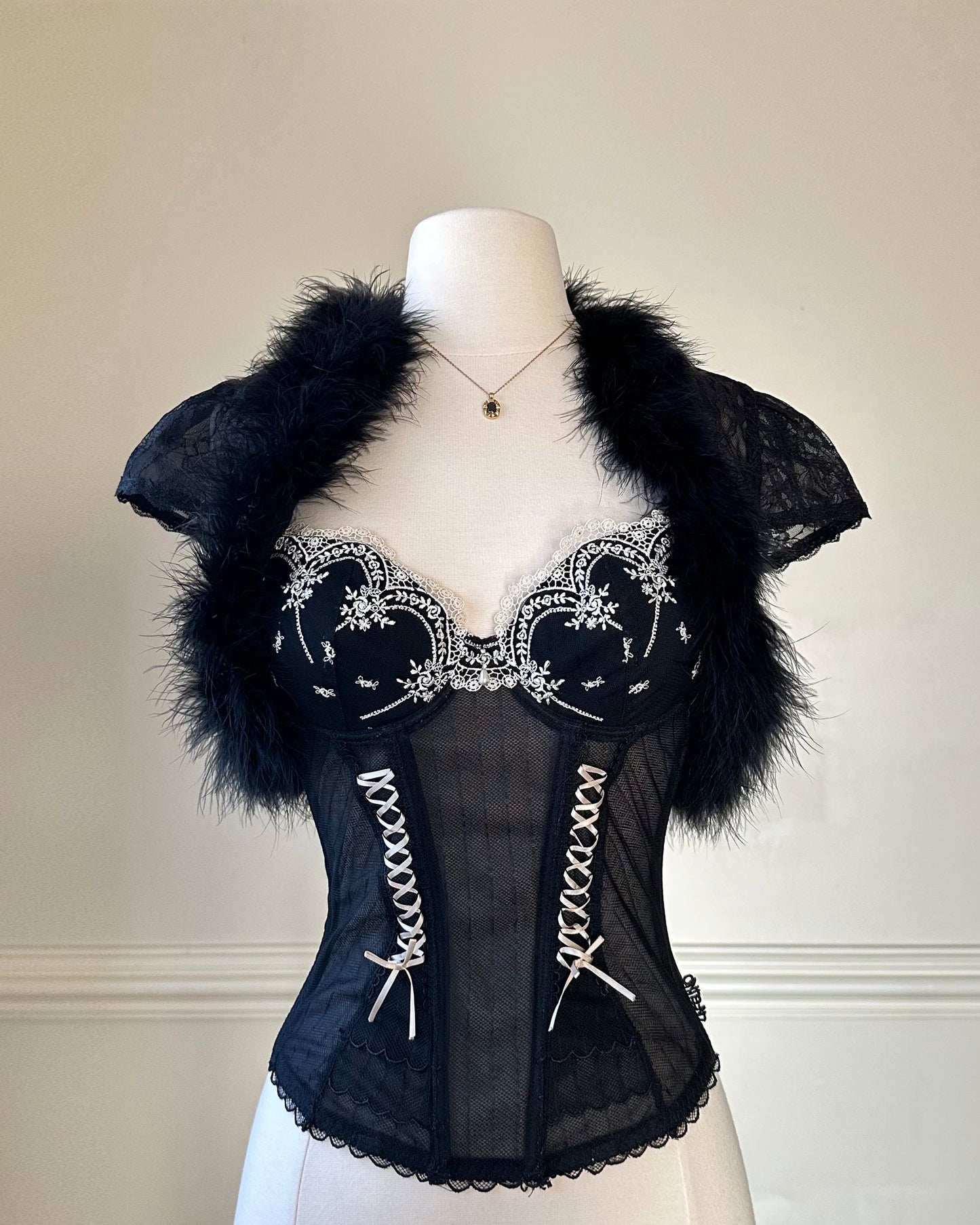 Sophisticated sheer Lace Cropped Cardigan