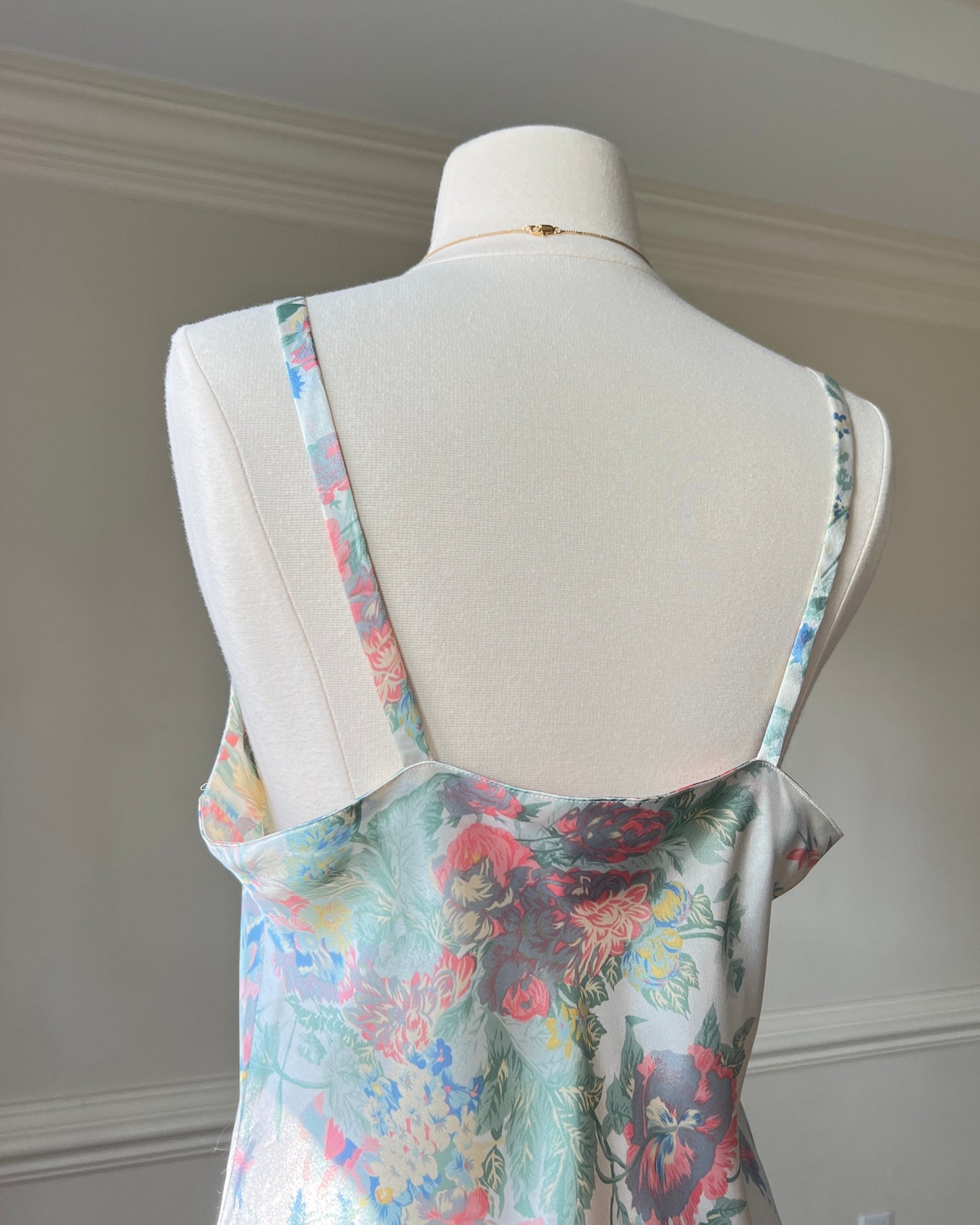 Victoria’s Secret Special Midi Dress featuring Spring Floral Prints on Satin Fabric