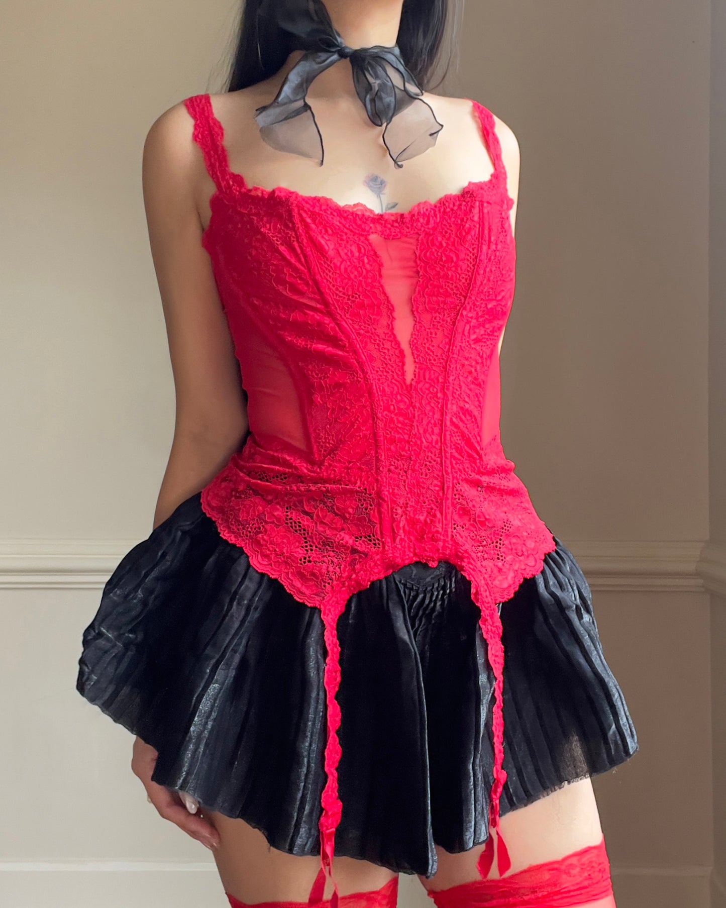 RARE Romantic Victoria’s Secret Sheer Lace Bustier Corset