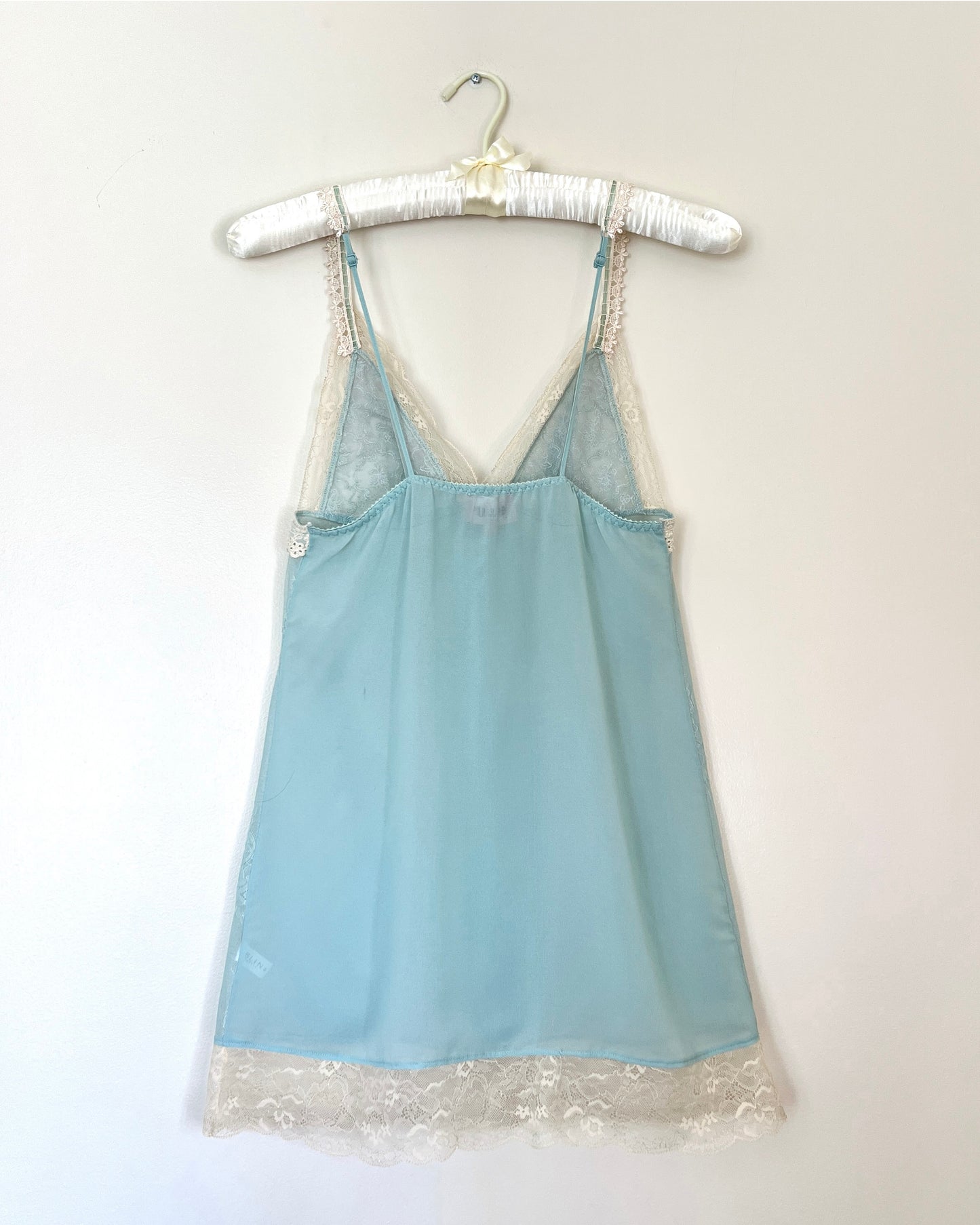 Fairycore Sheer Floral Embroidery Babydoll Slip featuring White Lace Lining