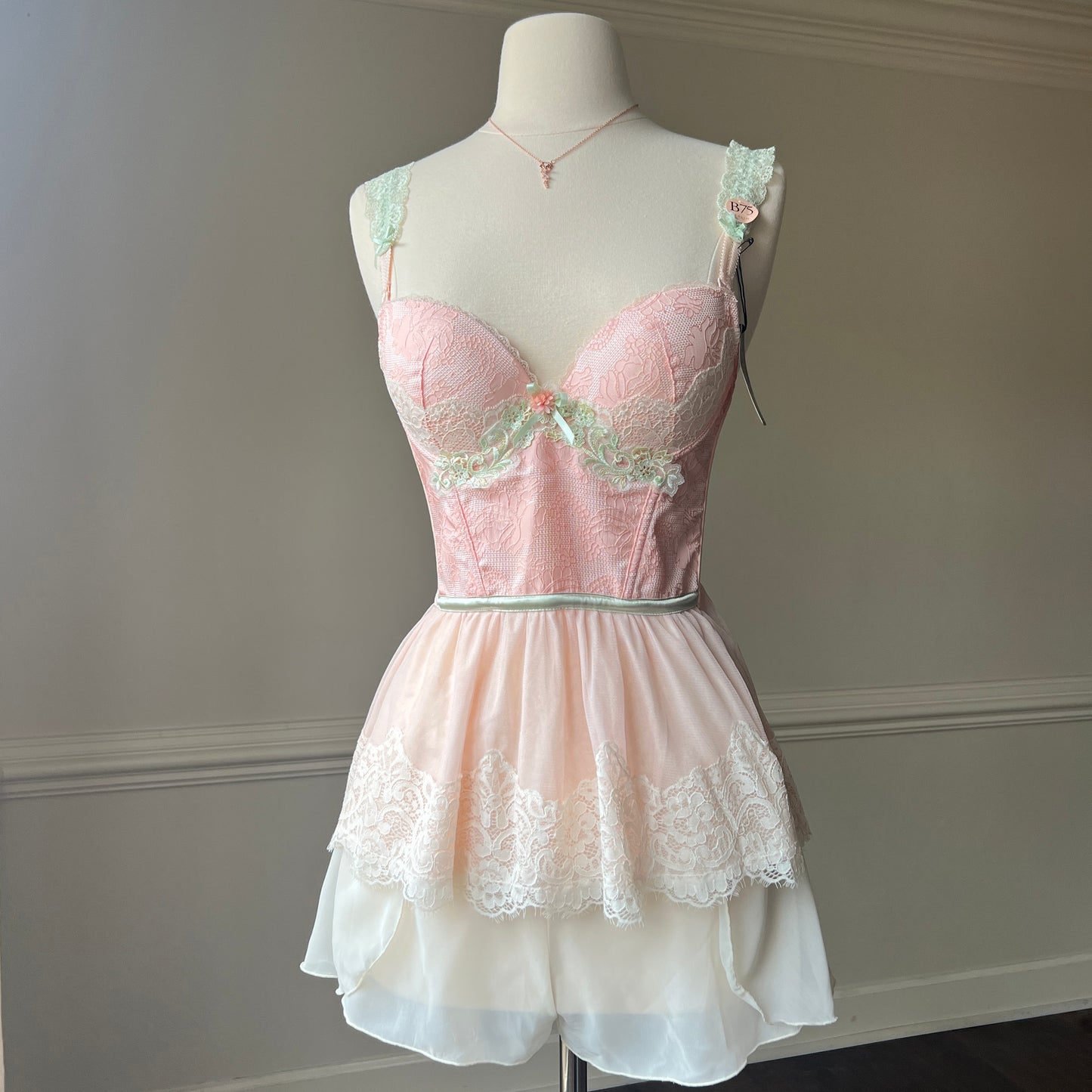 RARE fairycore coral corset