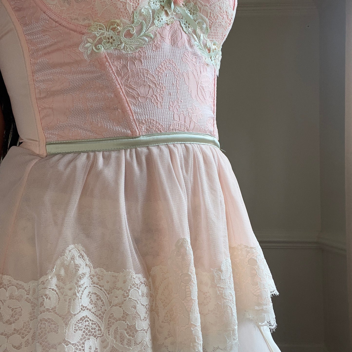 RARE fairycore coral corset