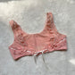 Adorable Japanese Underbust Garment in Dusty Rose featuring Ruffled Details