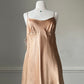 Victoria’s Secret Silk Slip in Rare Copper Color featuring Deep Side Cutout