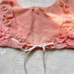 Adorable Japanese Underbust Garment in Dusty Rose featuring Ruffled Details