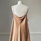 Victoria’s Secret Silk Slip in Rare Copper Color featuring Deep Side Cutout