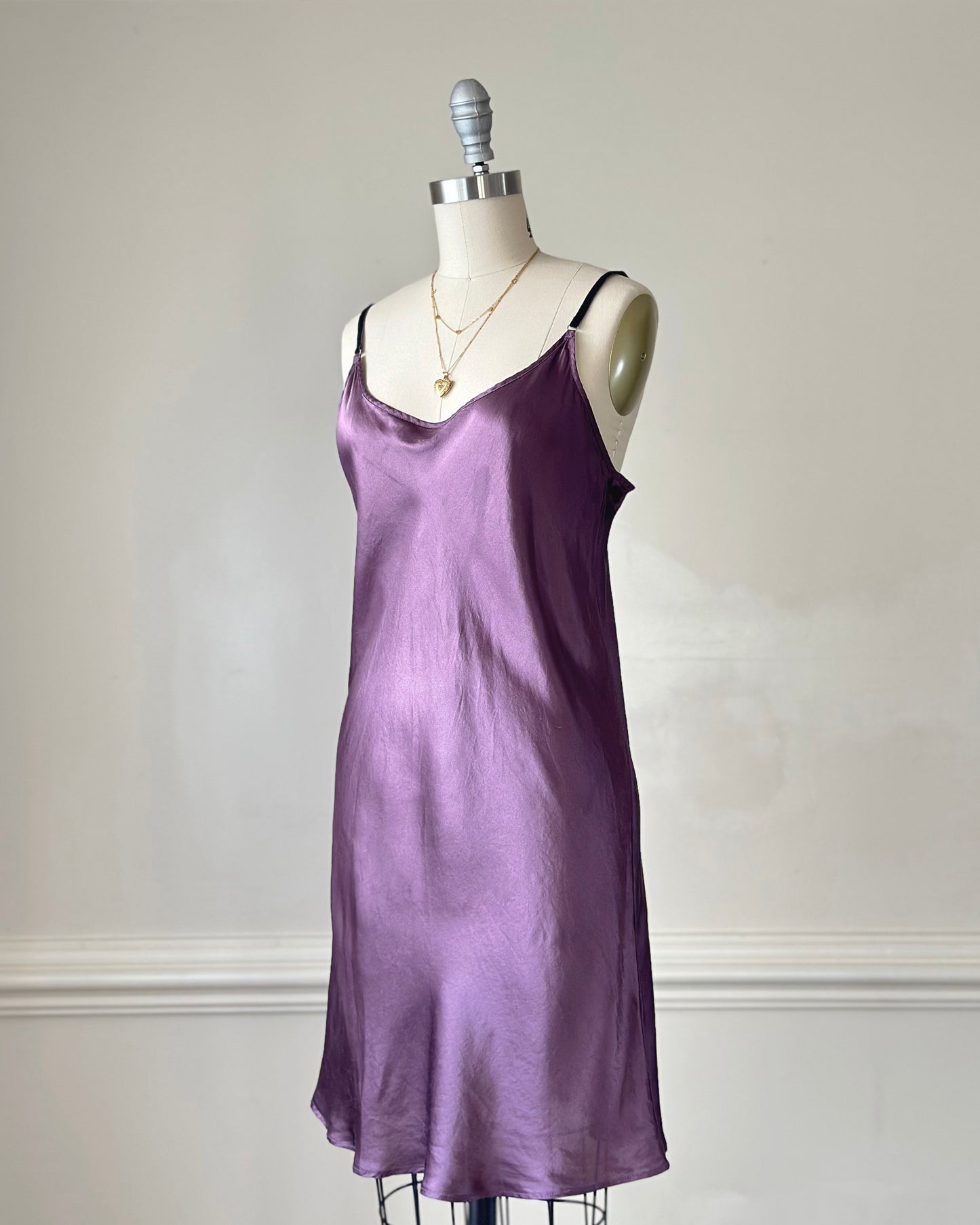 Vintage Victoria’s Secret 100% silk plum slip dress