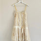 Vintage muslin cloth sundress featuring daisy embroidery details with fairy skirt