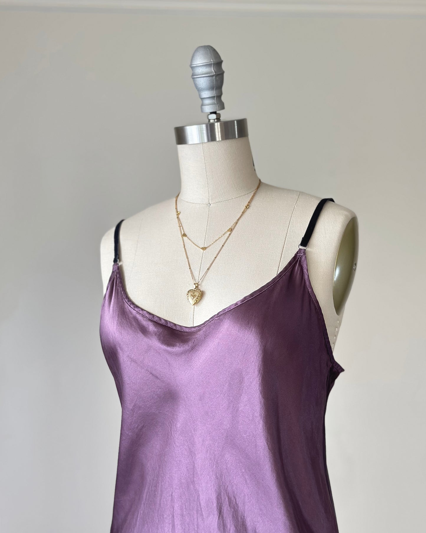 Vintage Victoria’s Secret 100% silk plum slip dress