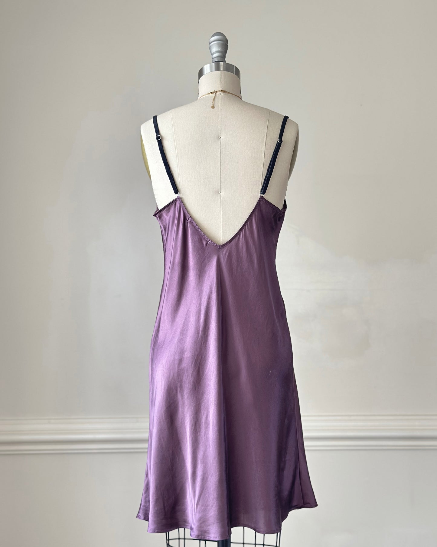 Vintage Victoria’s Secret 100% silk plum slip dress