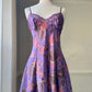 Victoria’s Secret Vibrant Purple Dress featuring Floral Pattern