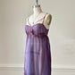 Vintage dusty plum babydoll slip dress