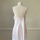 Vintage Dior Satin Powder Pink Slip Dress featuring Floral Embroidery Trimmings