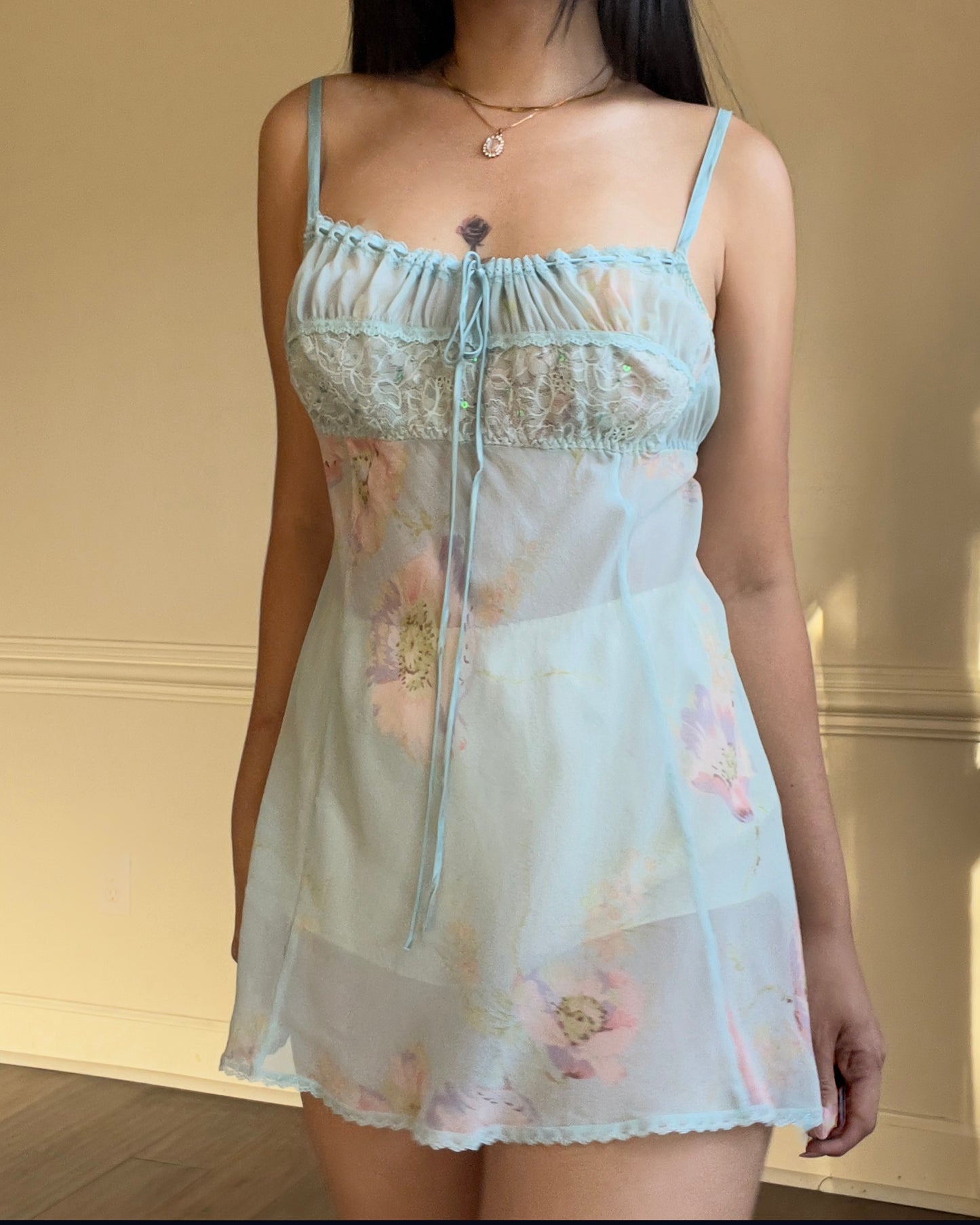 Victoria’s Secret Milkmaid Babydoll Paris Hilton LIMITED EDITION Baby Blue Slips