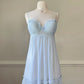 In Bloom by Jonquil baby blue pleated lace slip – Size M