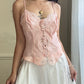 Victoria’s Secret Coral Pink camisole featuring brocade embossed fabric