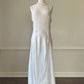 Victoria’s Secret Ethereal Satin Maxi Slip Dress in Pearl White