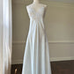 Victoria’s Secret Soft Satin Silk Maxi Dress in Pearl White featuring Floral Embroidery