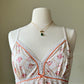 Vintage Rosette Print Camisole featuring Laced Embroidery