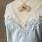 Vintage Lingerie & Co. pastel blue lace slip dress