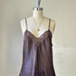 Vintage Dior brown satin lace camisole – 90s lingerie top