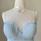 In Bloom by Jonquil baby blue pleated lace slip – Size M