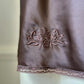Vintage Dior brown satin lace camisole – 90s lingerie top