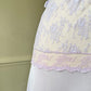 Beautiful Light Heather Purple Maxi Slip Dress featuring Vintage Floral Lace Embroidery Top