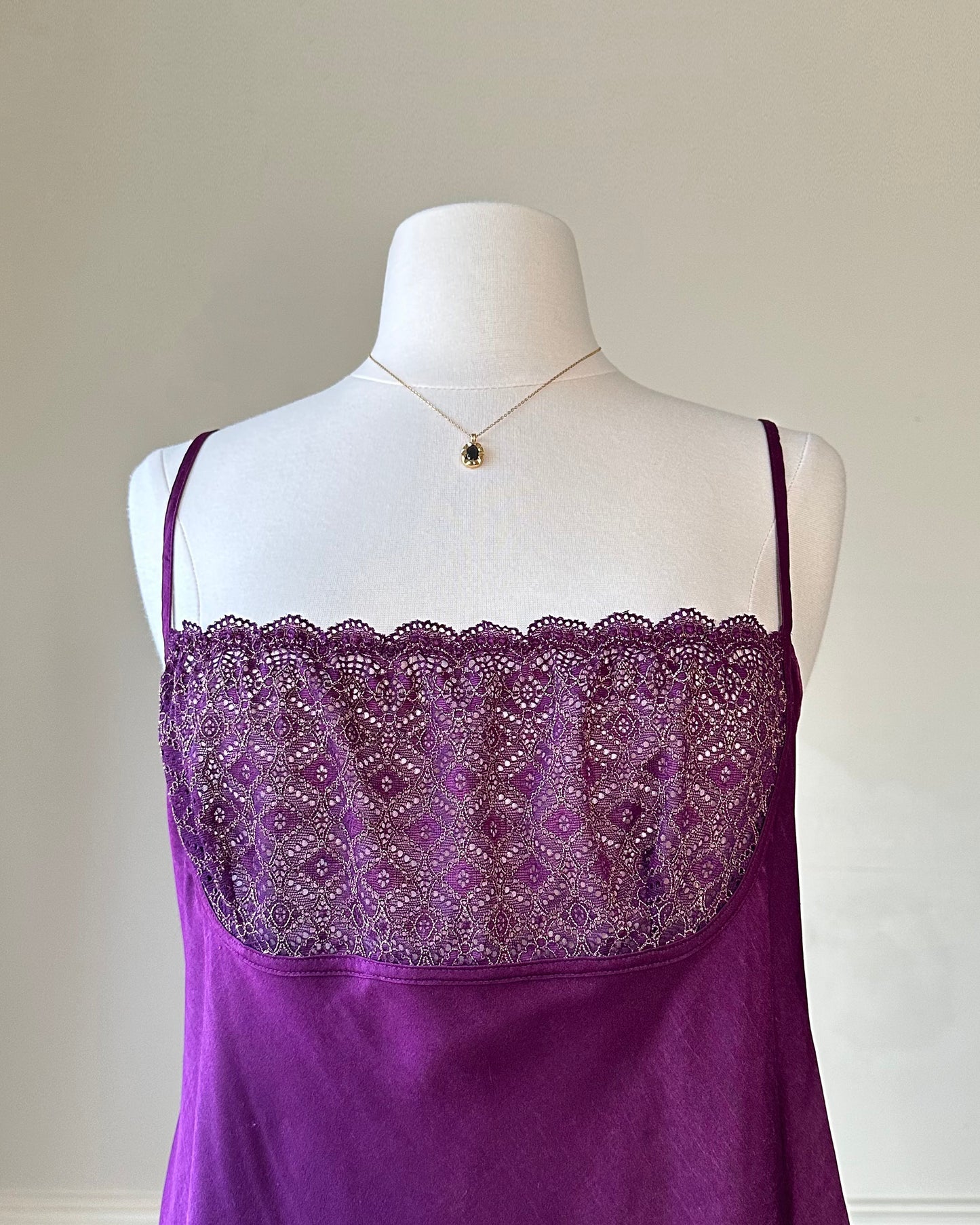 Vibrant Purple Victoria’s Secret Satin Slip Dress