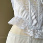 Victoria Secret’s 80's Vintage Strapless Corset featuring Intricate Lace Pattern