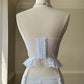 Victoria Secret’s 80's Vintage Strapless Corset featuring Intricate Lace Pattern