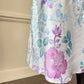 Vintage August Silk 100% silk floral midi slip dress