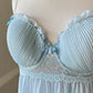 In Bloom by Jonquil baby blue pleated lace slip – Size M