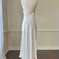 Maxi Bridal Slip Dress in Vintage Creamy featuring Lace Embroidery