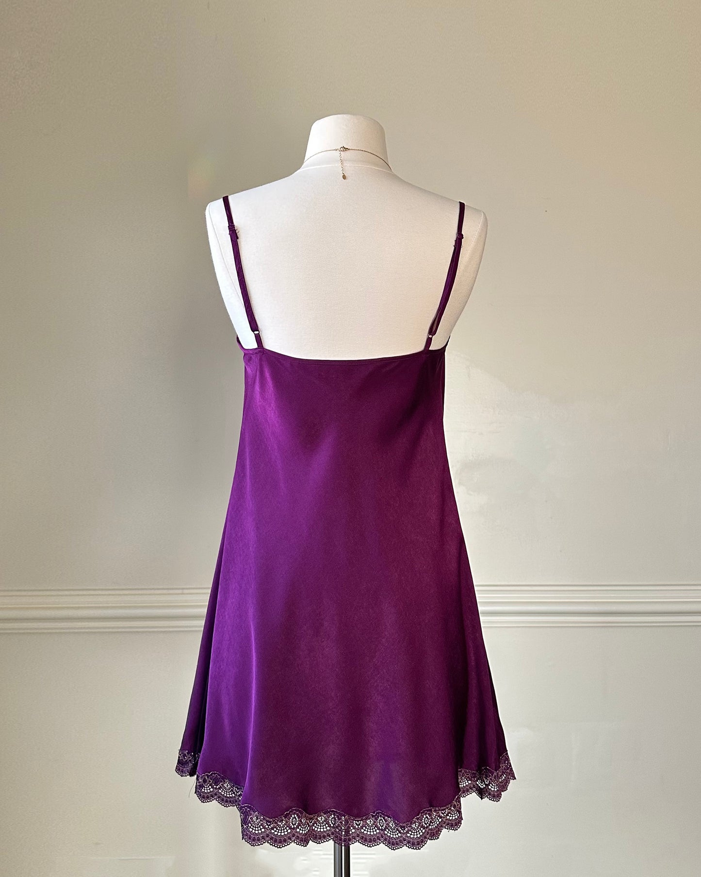 Vibrant Purple Victoria’s Secret Satin Slip Dress